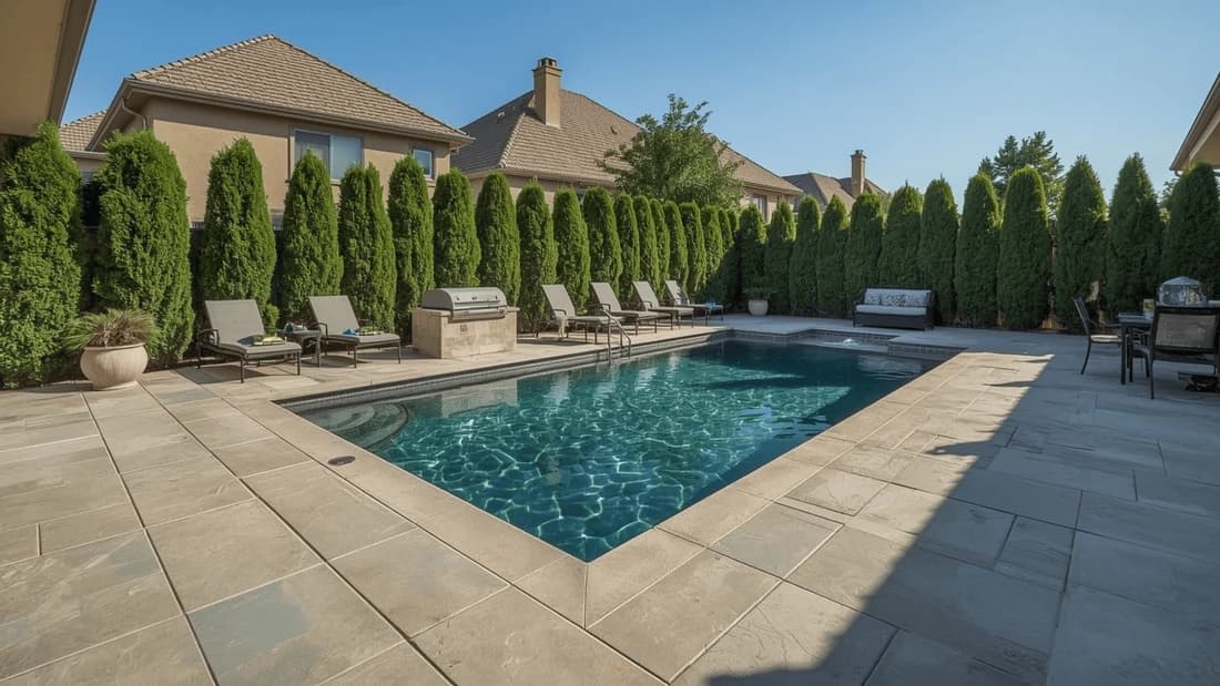 Fotorealistisches KI-Gartenpooldesign von Paintit.ai