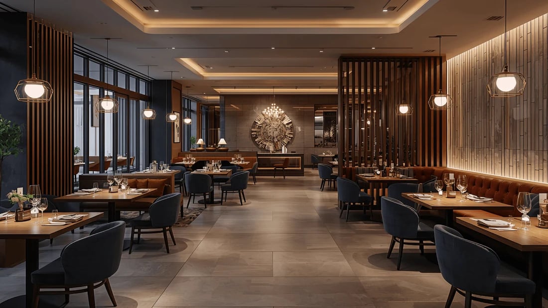 Fotorealistisches KI-Restaurantdesign von Paintit.ai