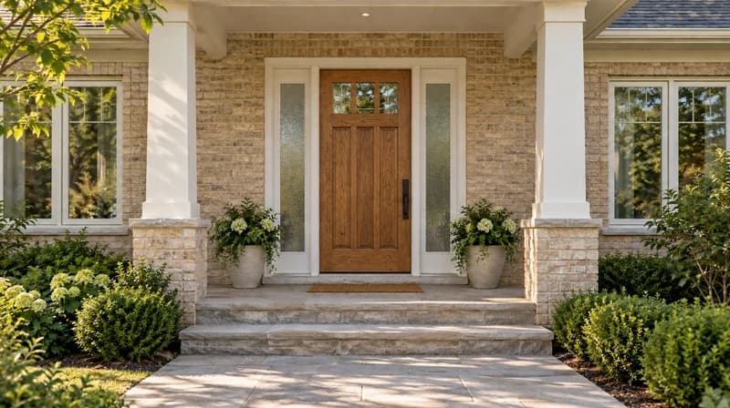 Design com IA de uma porta de entrada Craftsman
