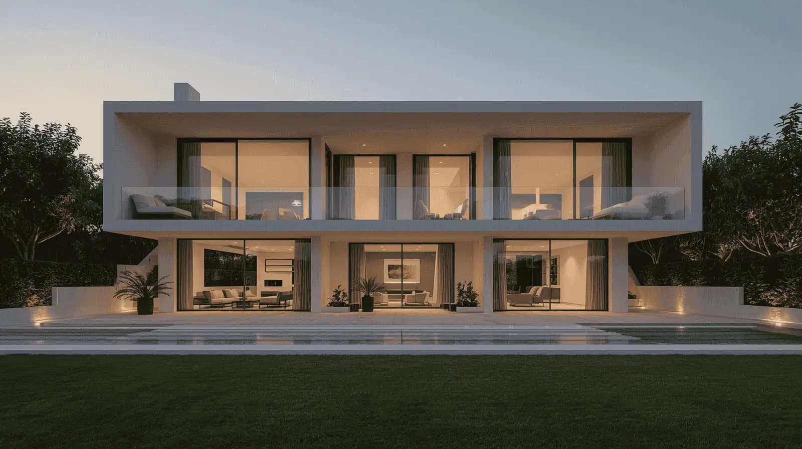Renderização exterior e arquitetônica