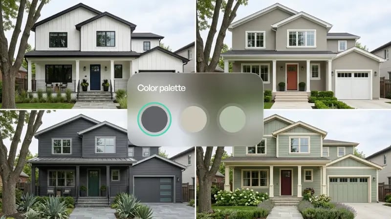 Color schemes with real paint references