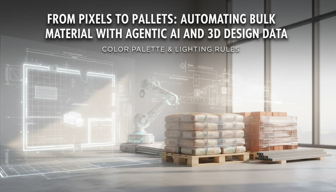 From Pixels to Pallets: Automating Bulk Material Orders with Agentic AI and 3D Design Data