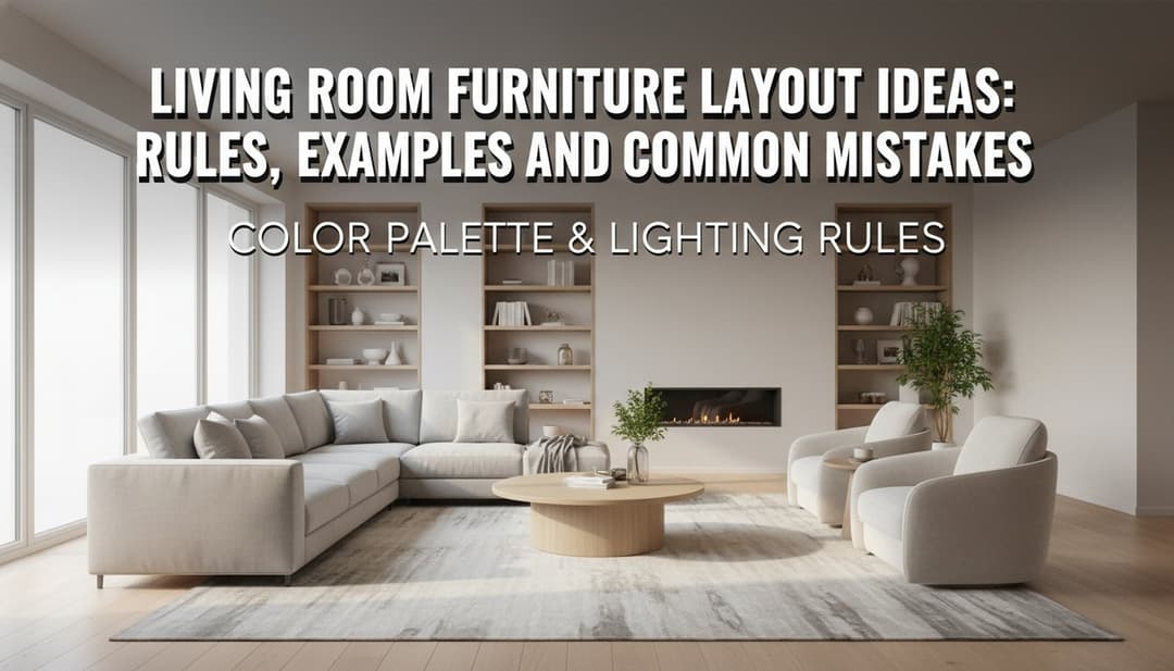 Living Room Furniture Layout Ideas: Rules, Examples and Common Mistakes