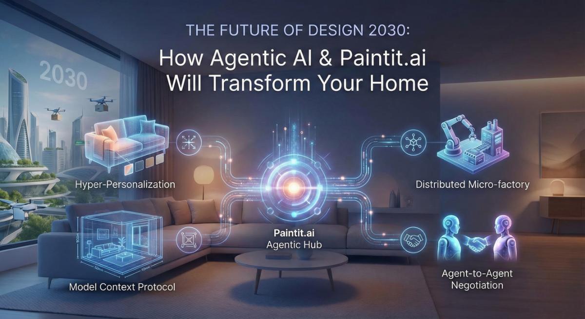 The Future of Design 2030: How Agentic AI & Paintit.ai Will Transform Your Home