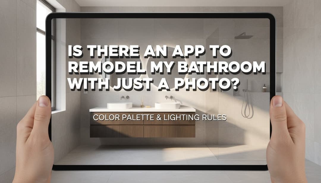 Is There an App to Remodel My Bathroom with Just a Photo?