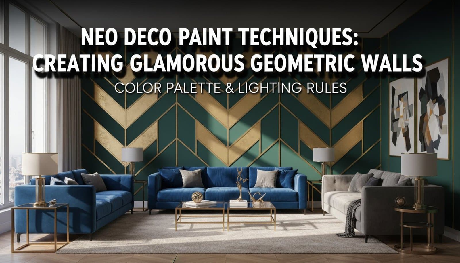 Neo Deco Paint Techniques: Creating Glamorous Geometric Walls