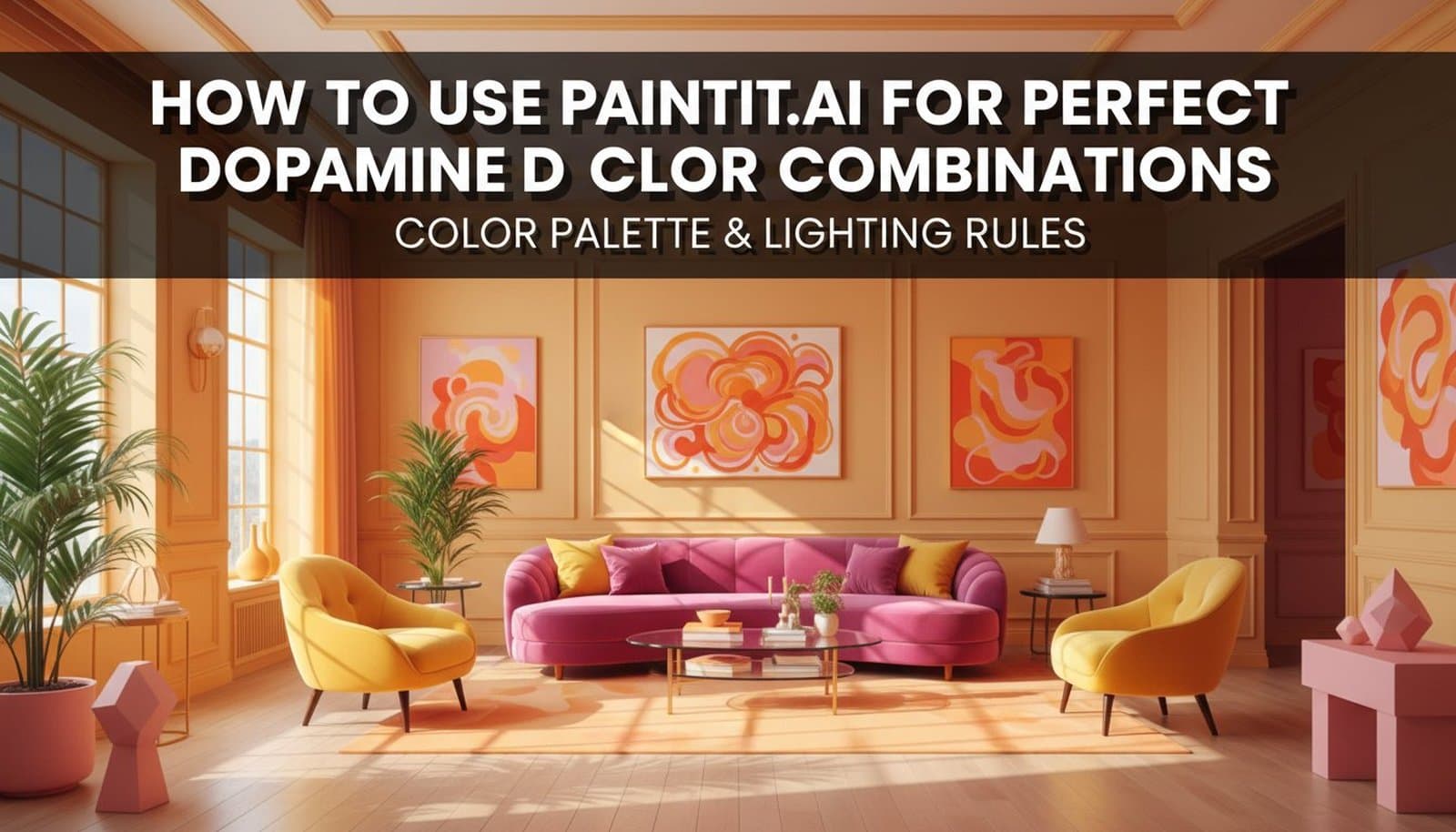 How to Use Paintit.ai for Perfect Dopamine Decor Color Combinations