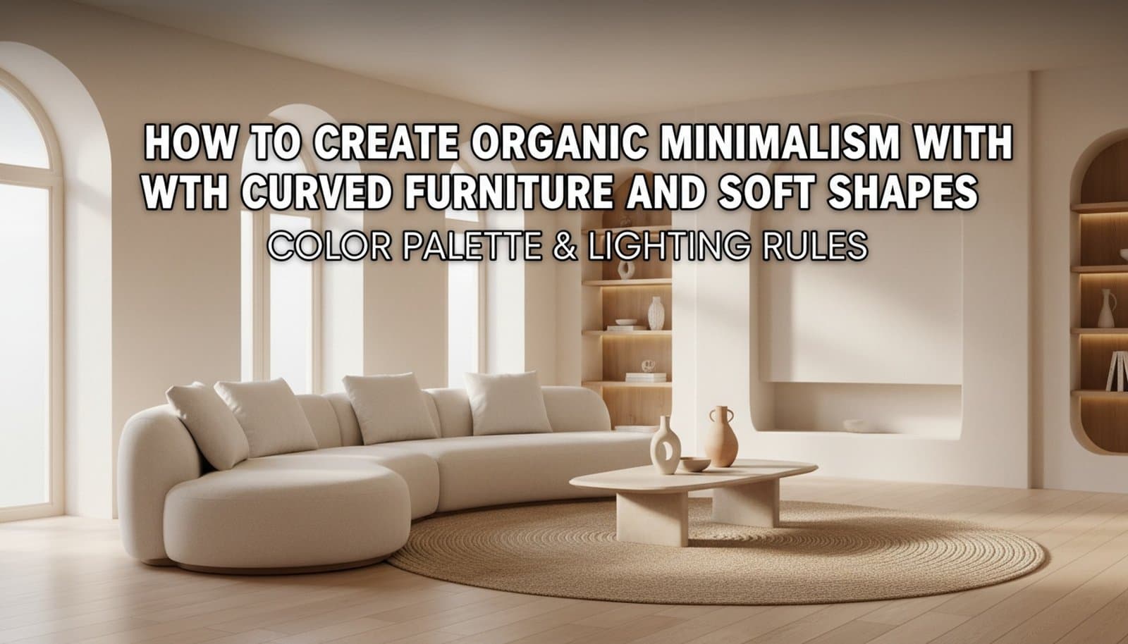 How to Create Organic Minimalism with Curved Furniture and Soft Shapes