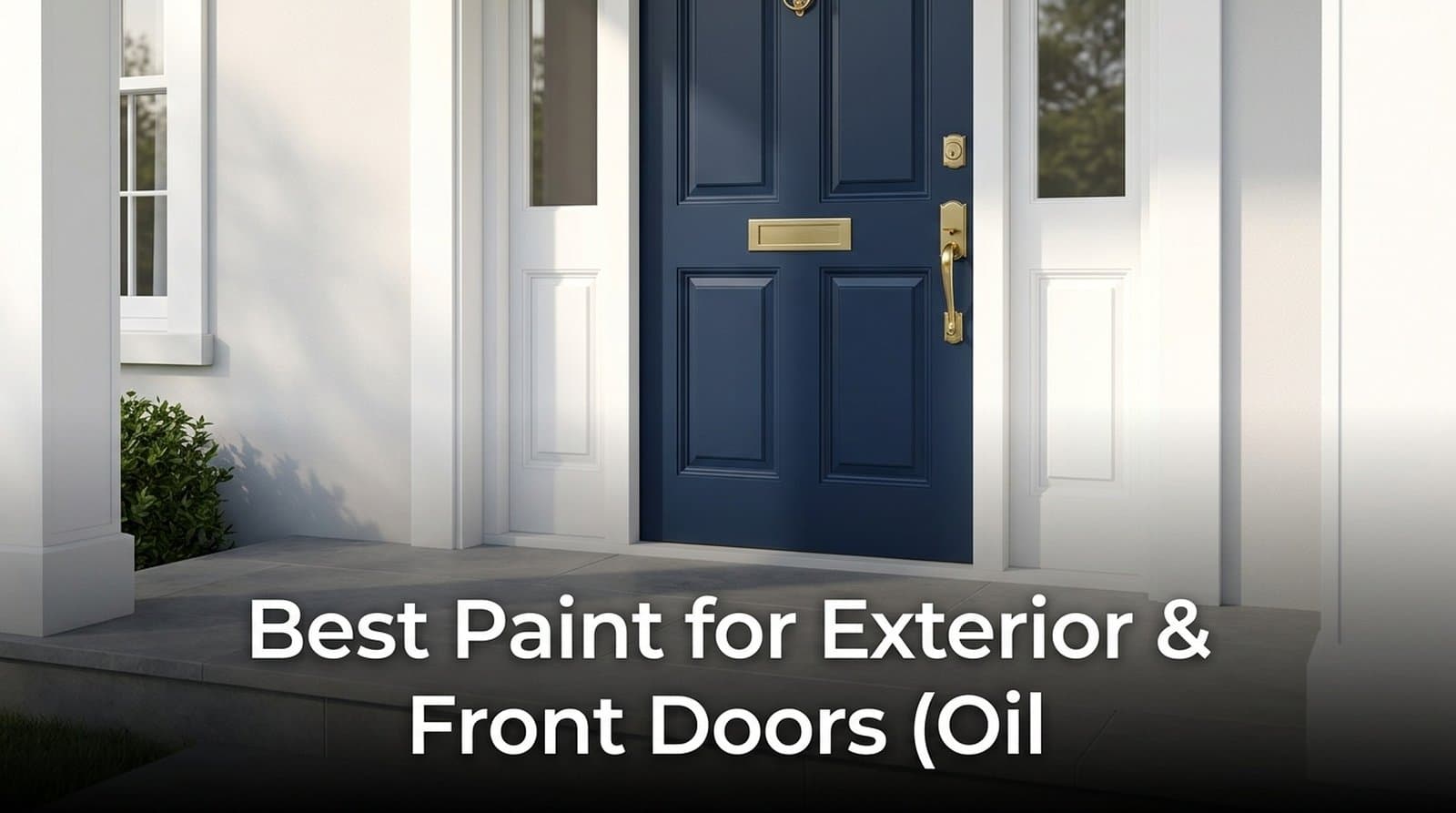 Best Paint for Exterior & Front Doors (Oil vs Latex, by Material)