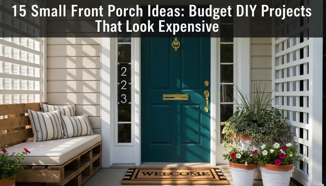 15 Small Front Porch Ideas: Budget DIY Projects That Look Expensive