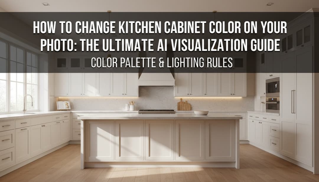 How to Change Kitchen Cabinet Color on Your Photo: The Ultimate AI Visualization Guide