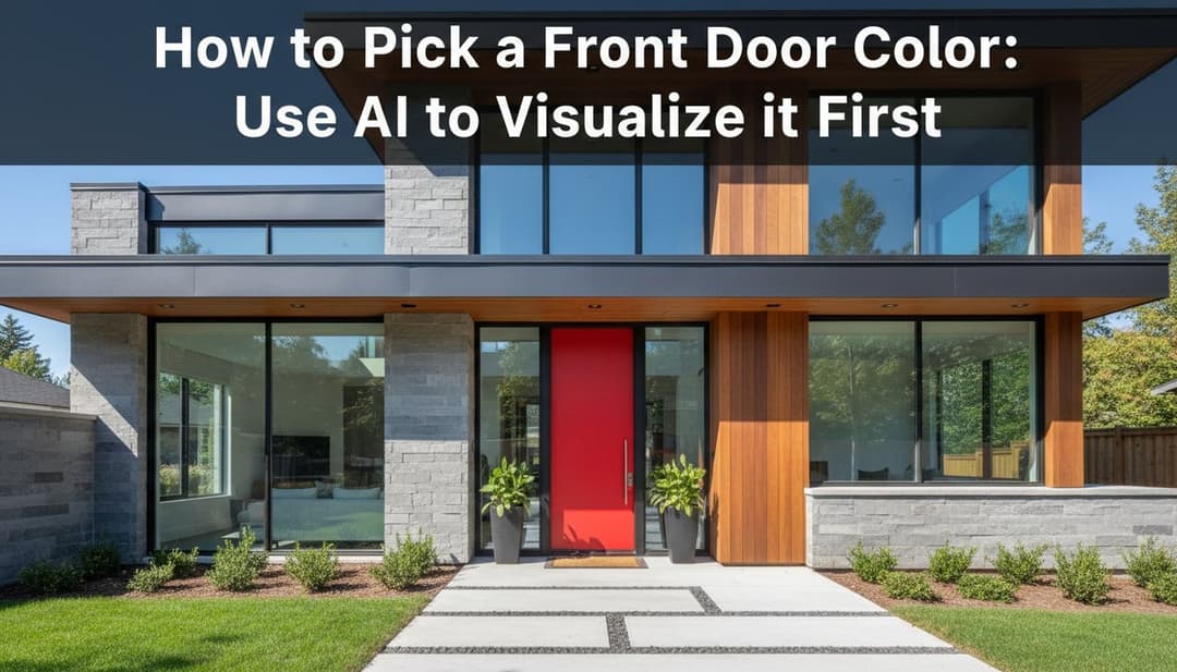How to Pick a Front Door Color: Use AI to Visualize It First