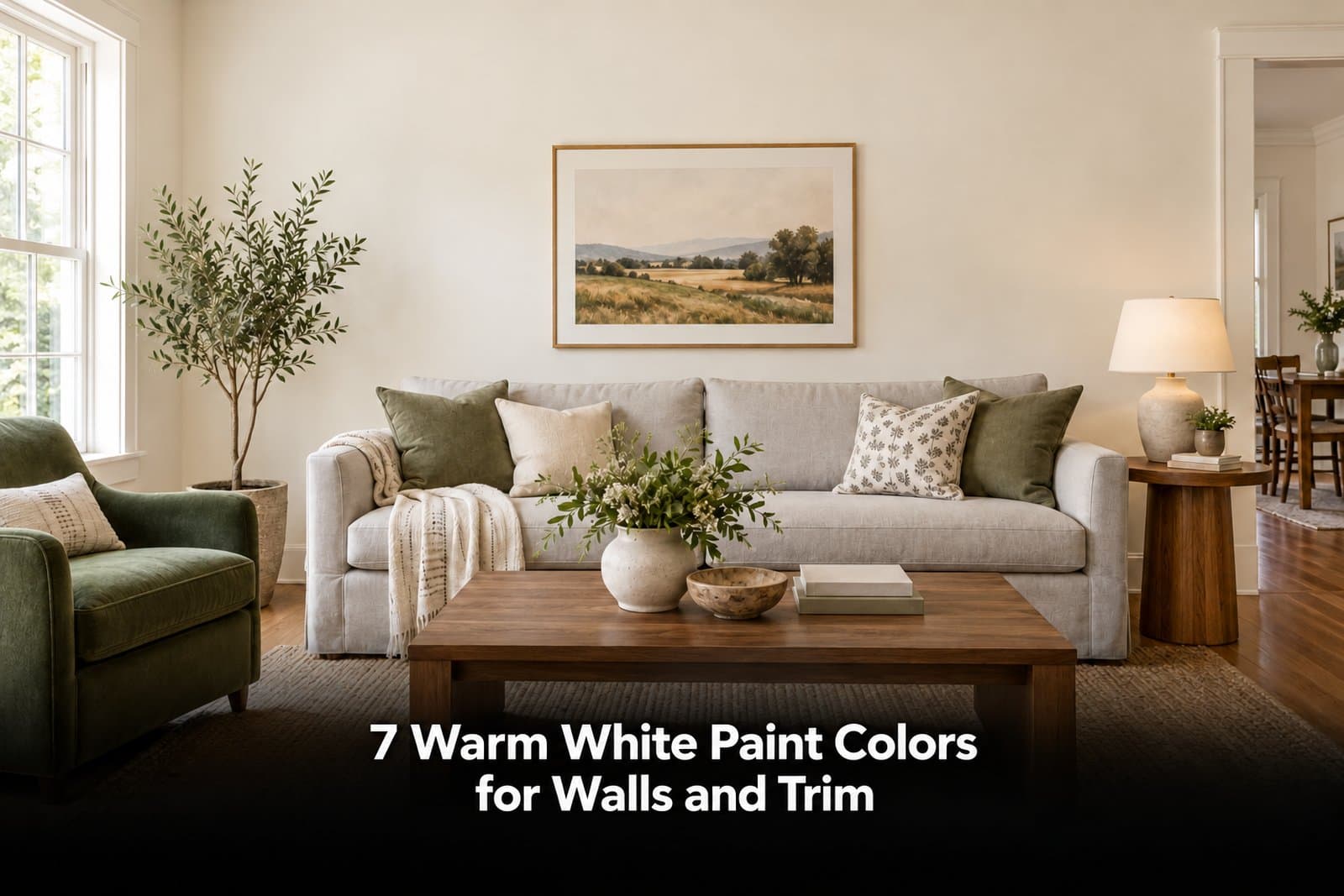 7 Warm White Paint Colors for Walls and Trim