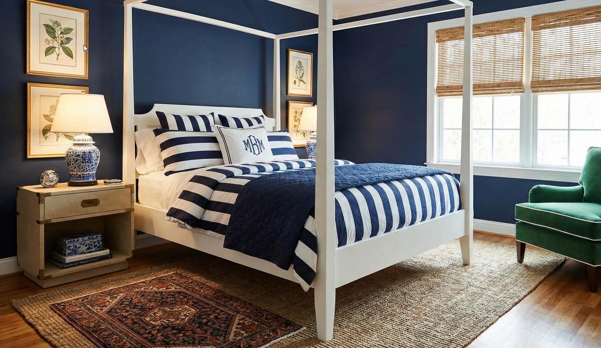 Preppy Bedroom Ideas: How to Master the New Traditionalism