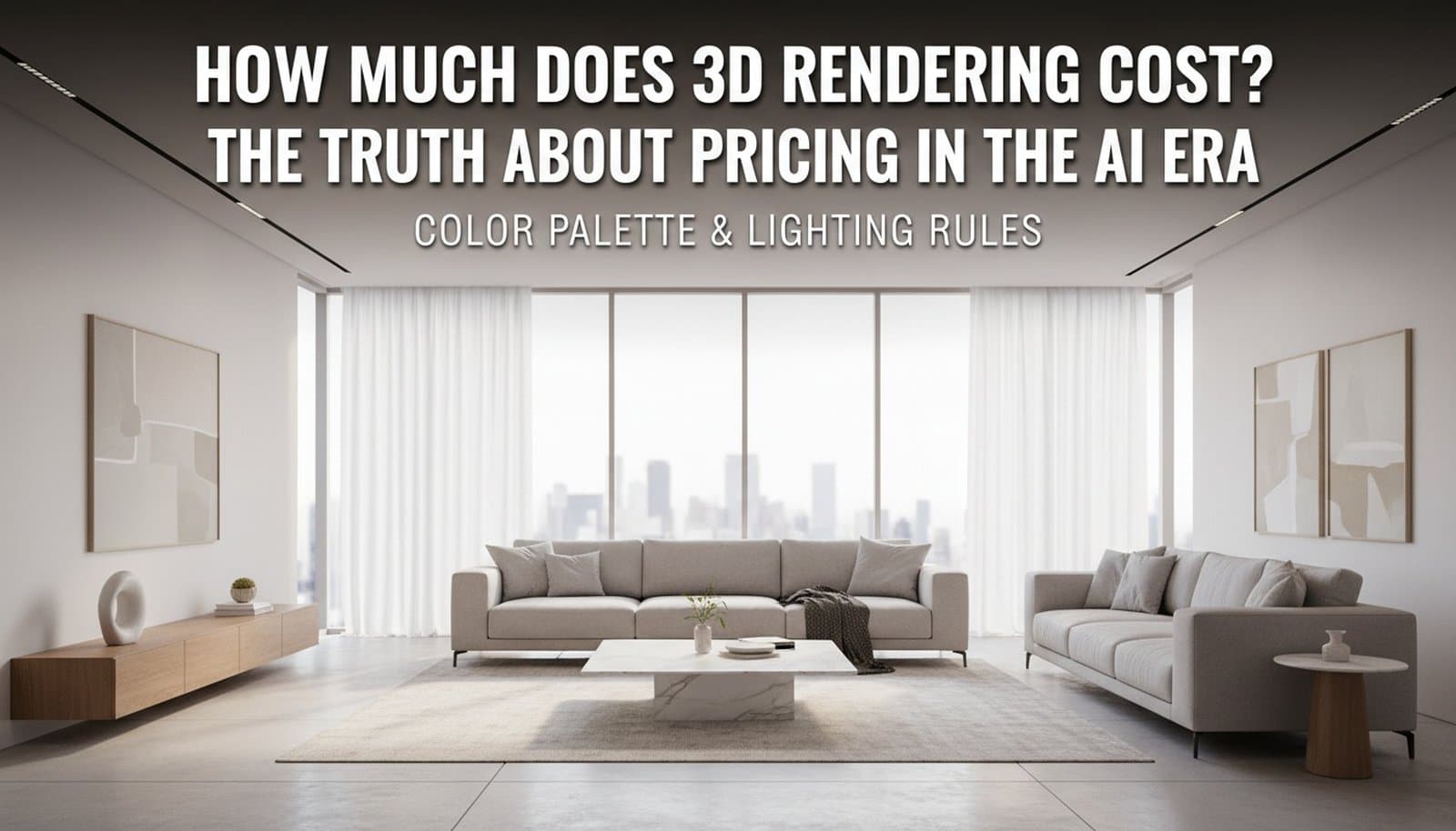 3D rendering cost in 2026: what you actually pay