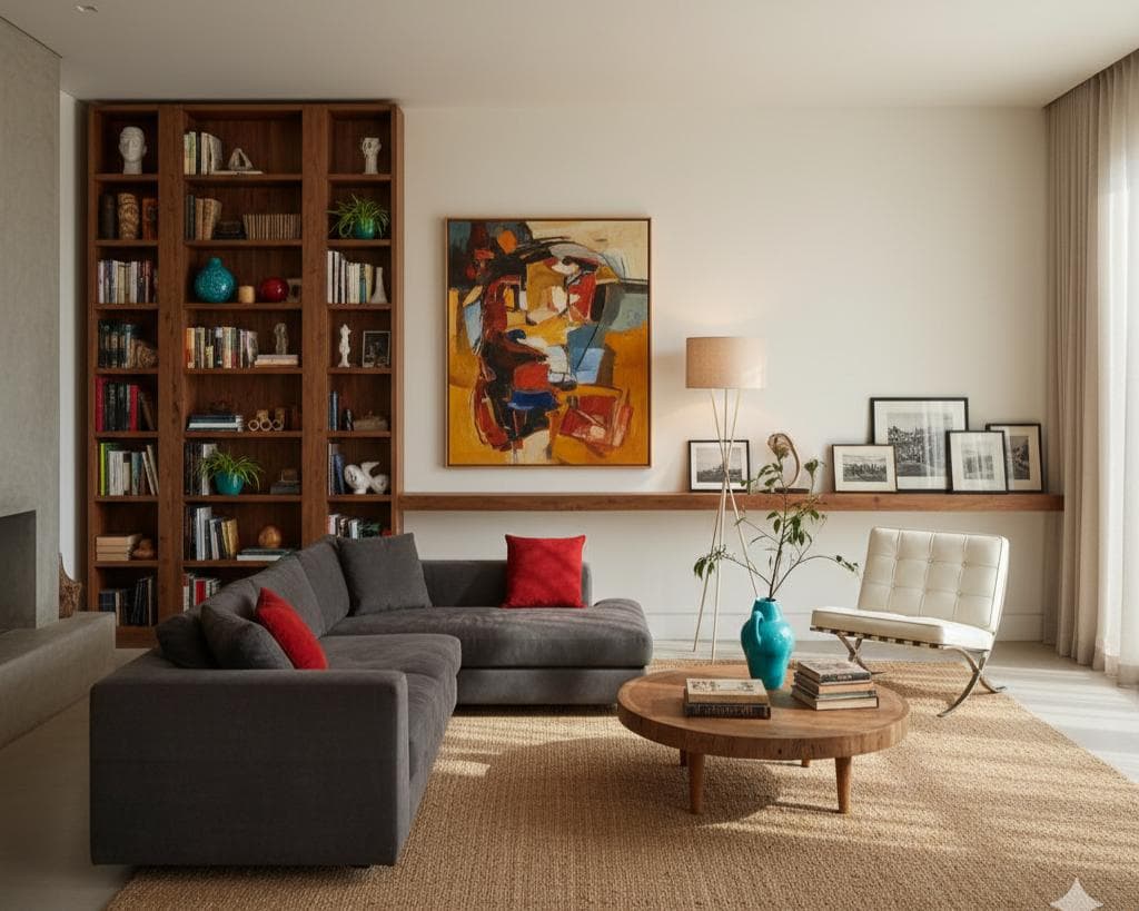 Asymmetrical Interior Design: Examples & Styling Secrets | Paintit.ai