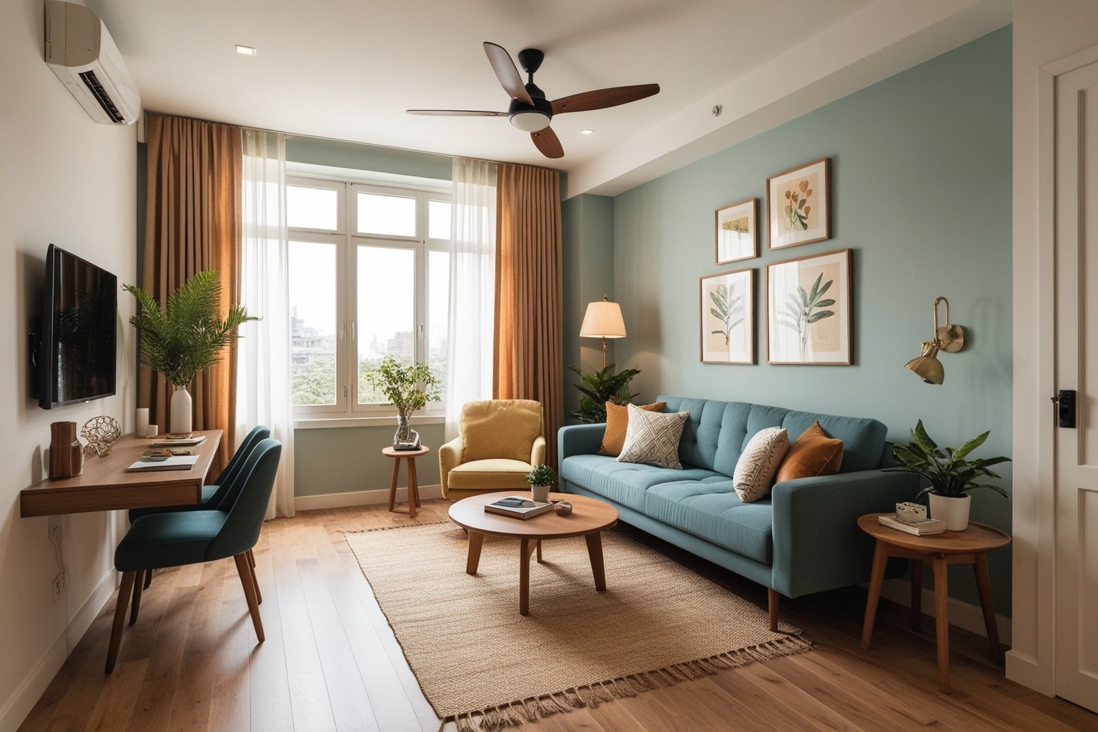 Best 1 BHK Interior Design Ideas - Transform Your Space | Paintit.ai - 1