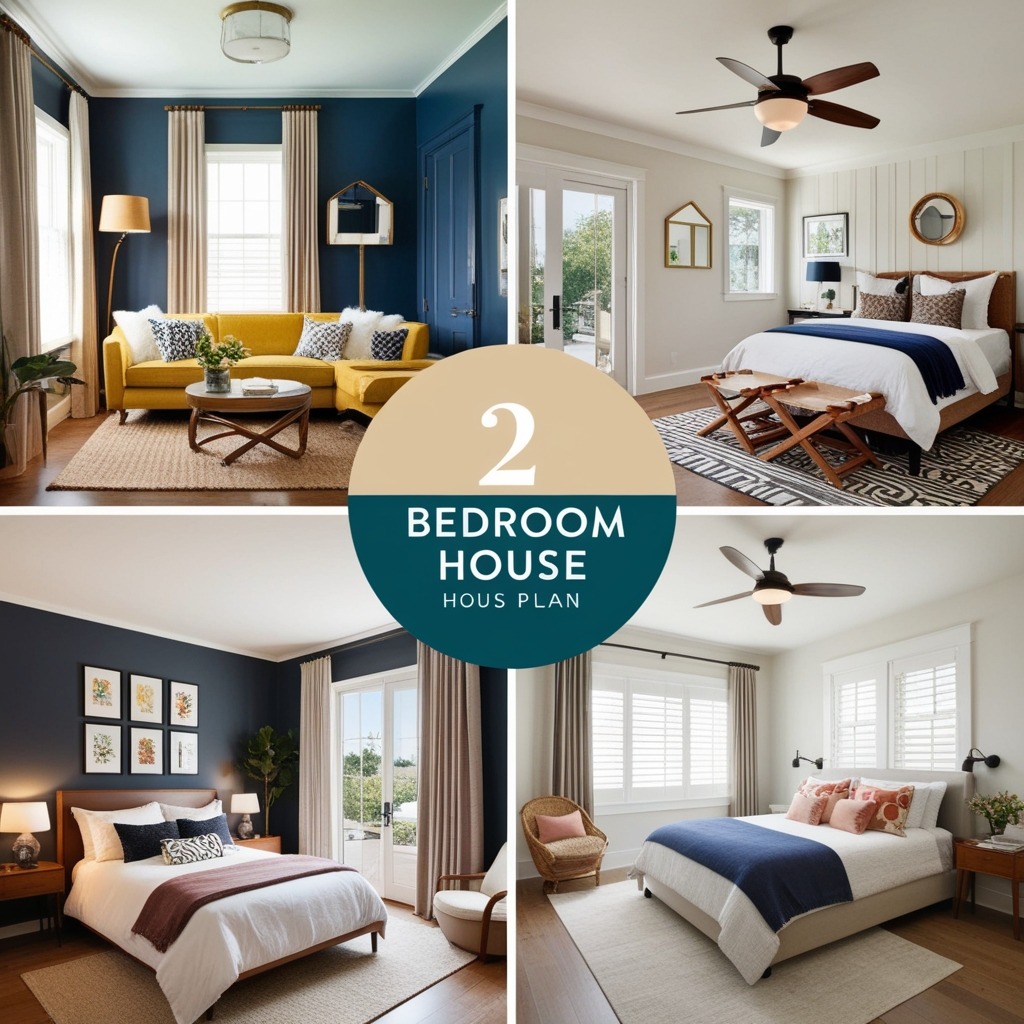 Best 2 Bedroom House Interior Design Ideas - Transform Your Space Today | Paintit.ai - 2