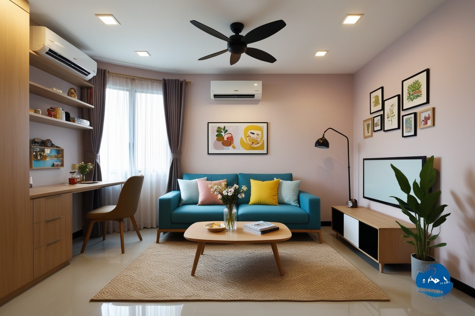 Best 3 Room HDB Interior Design Ideas - Transform Your Space | Paintit.ai - 1
