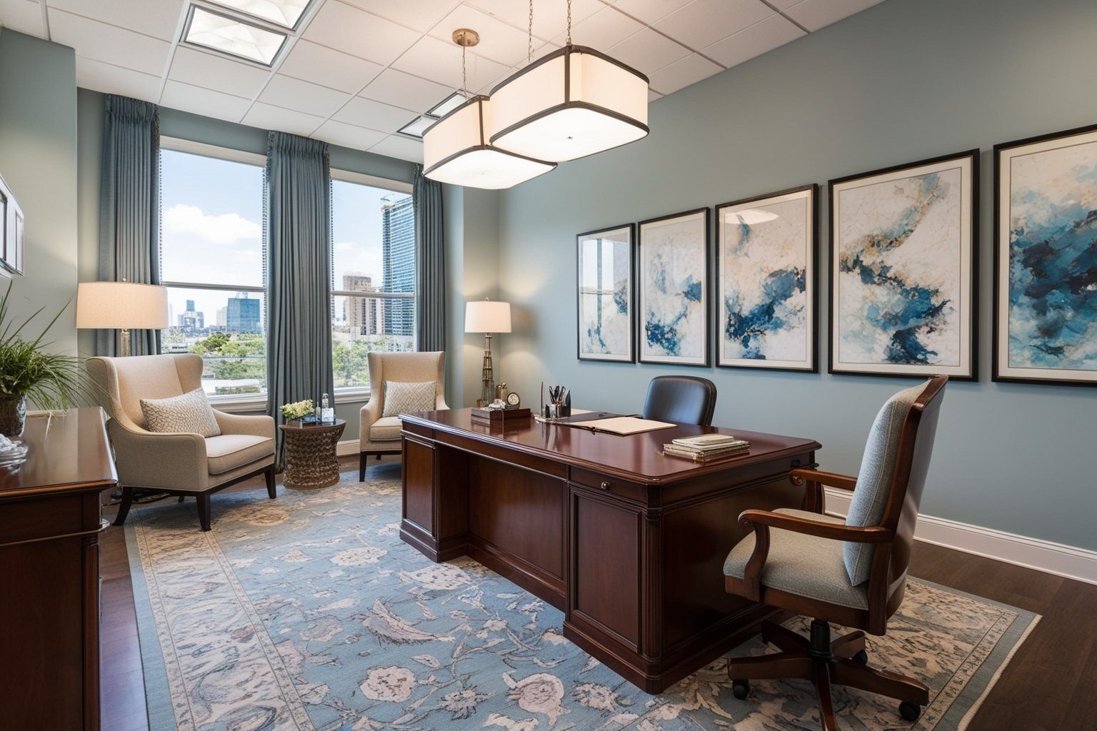 Top Advocate Office Interior Design Ideas - Boost Your Workspace | Paintit.ai - 1