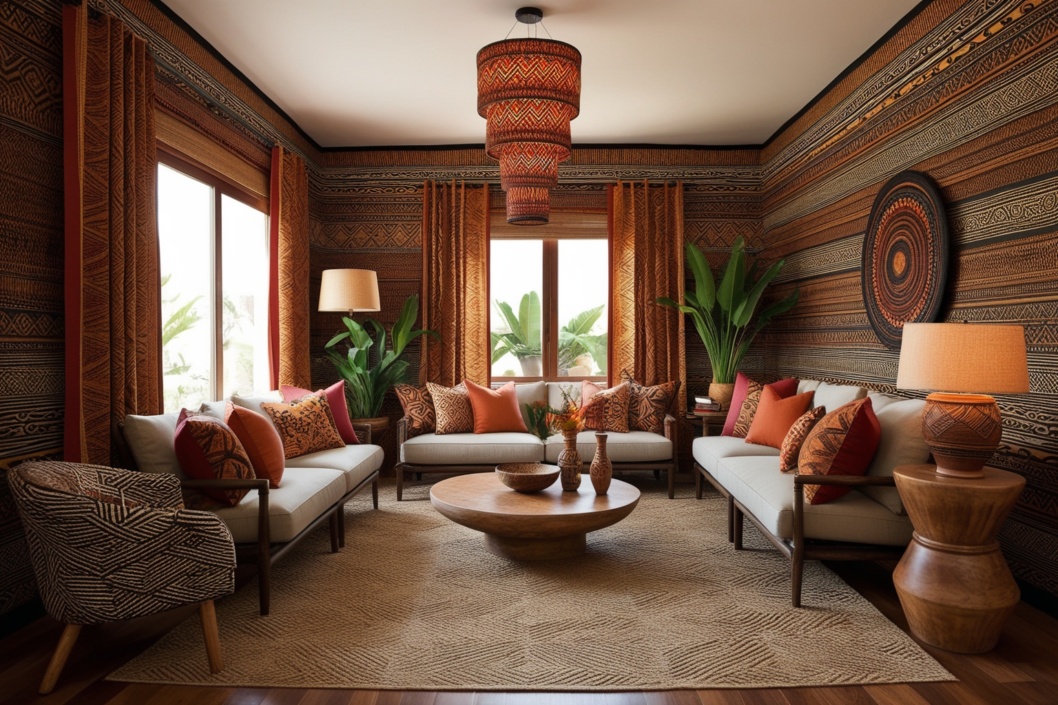 
African Interior Design Ideas: Expert Tips for a Functional and Stylish Workspace | Paintit.ai
 - 1