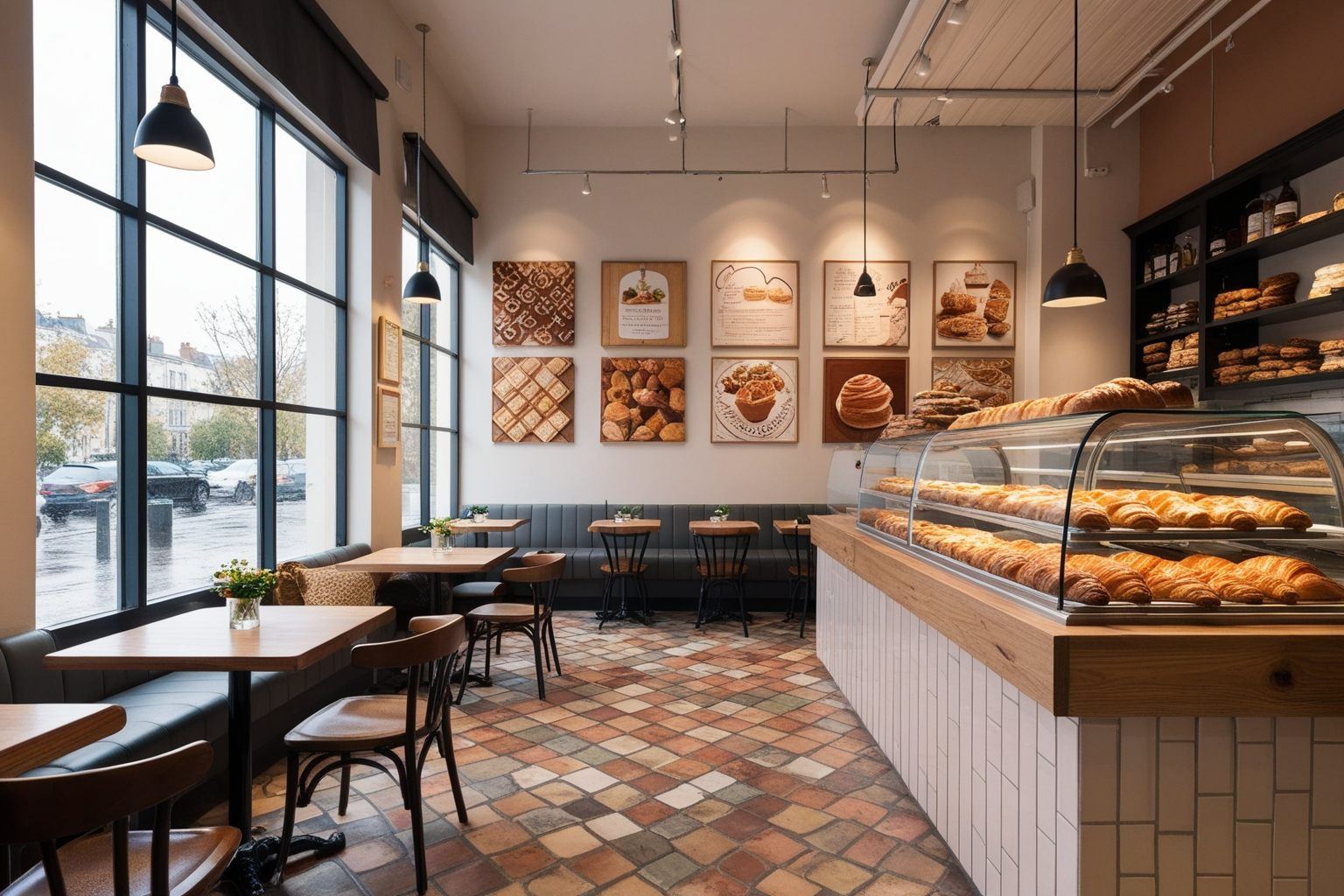Top Bakery Interior Design Ideas - Transform Your Bakery | Paintit.ai - 1