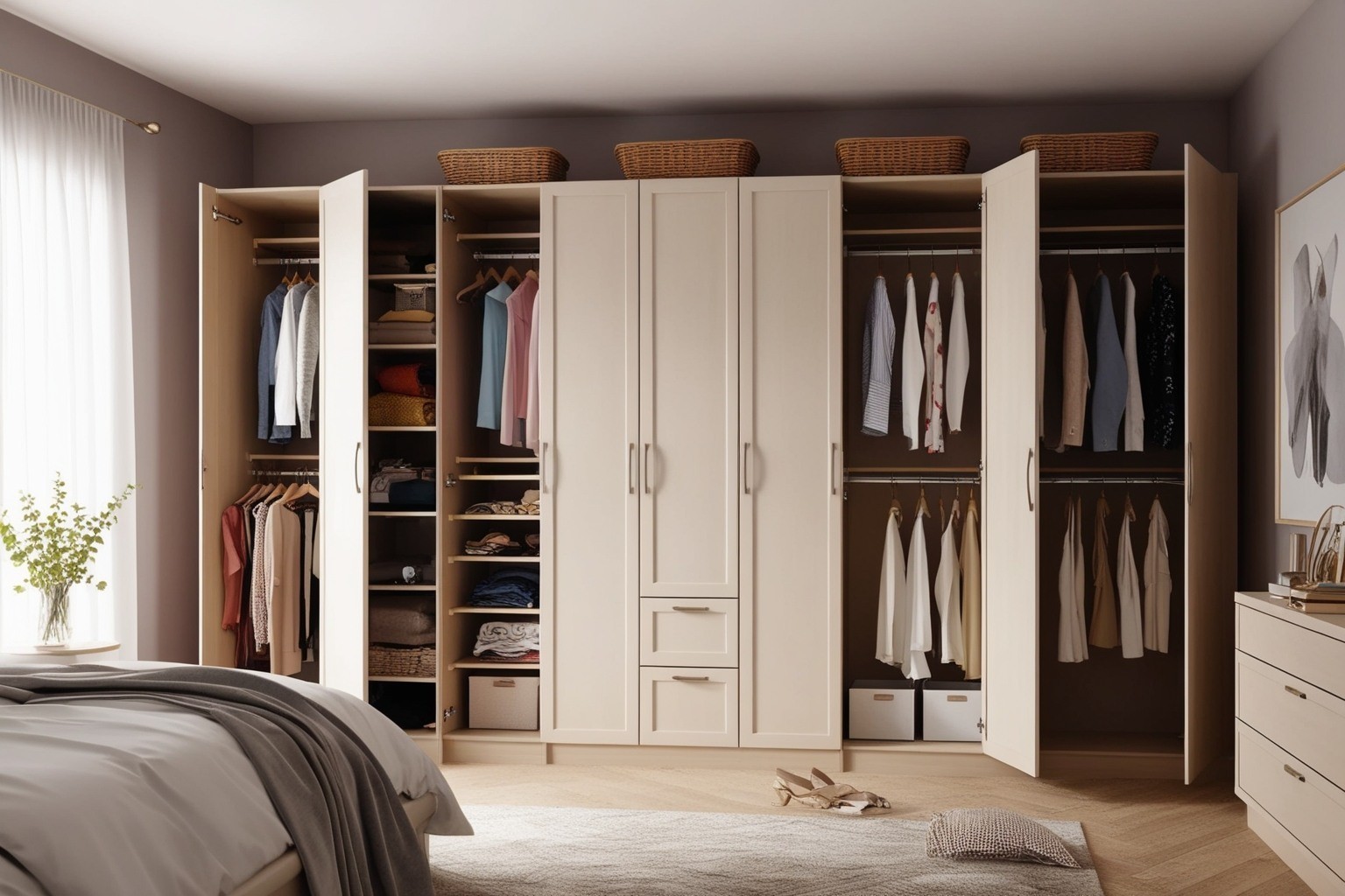 Best Bedroom Wardrobe Interior Design Ideas - Discover Your Dream Style | Paintit.ai - 1