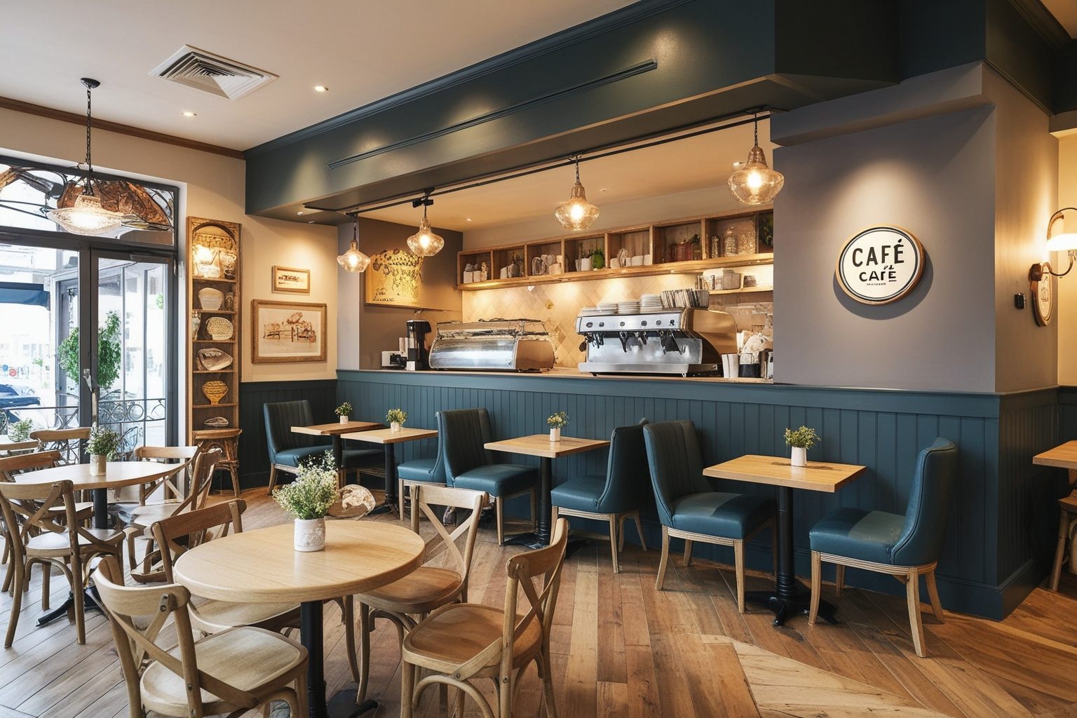 Best Cafe Interior Design Ideas Low Budget - Transform Your Space Today | Paintit.ai - 1
