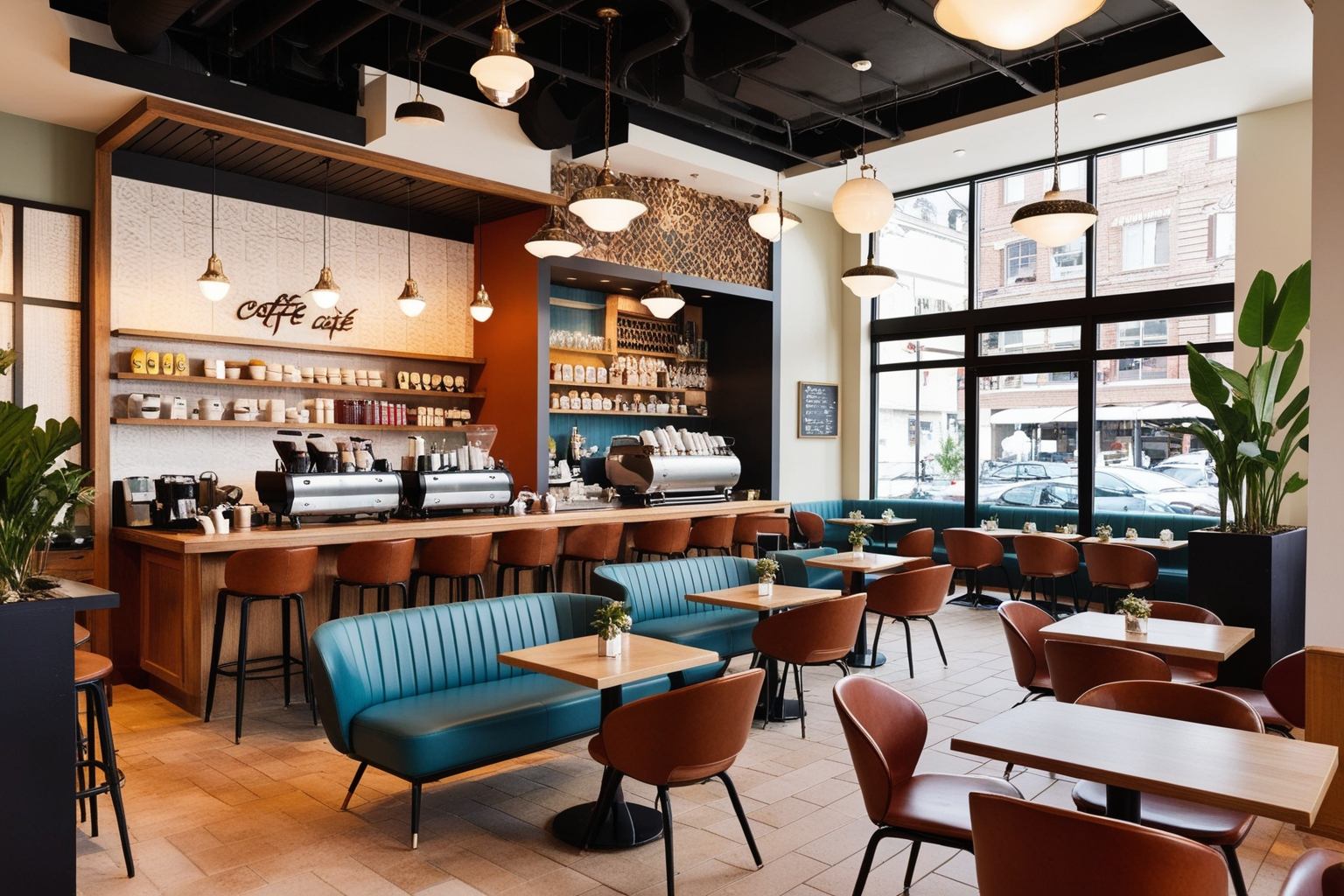 Best Cafe Interior Design Ideas - Discover Inspiring Spaces | Paintit.ai - 1