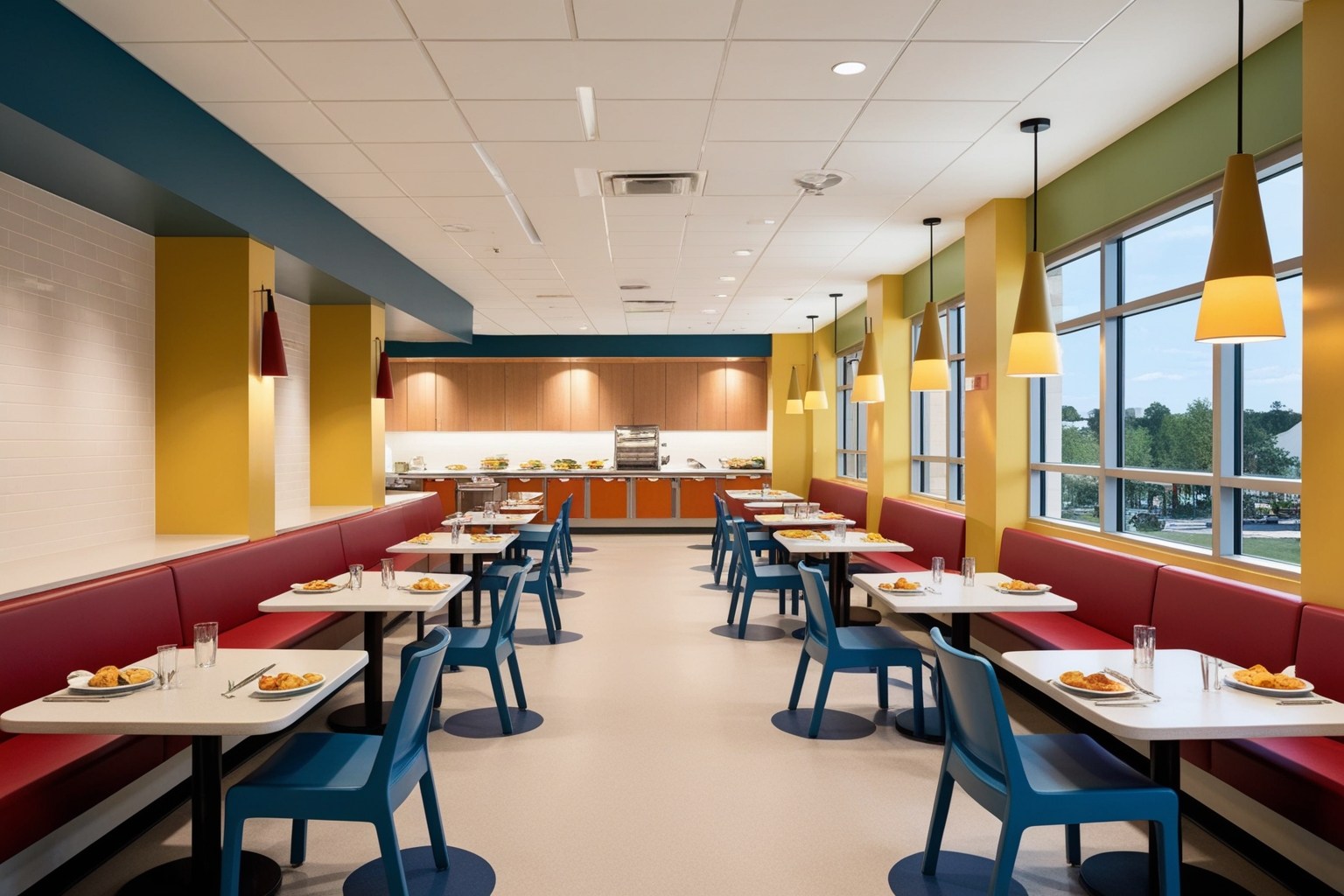 Best Cafeteria Interior Design Ideas - Discover Inspiring Solutions | Paintit.ai - 1