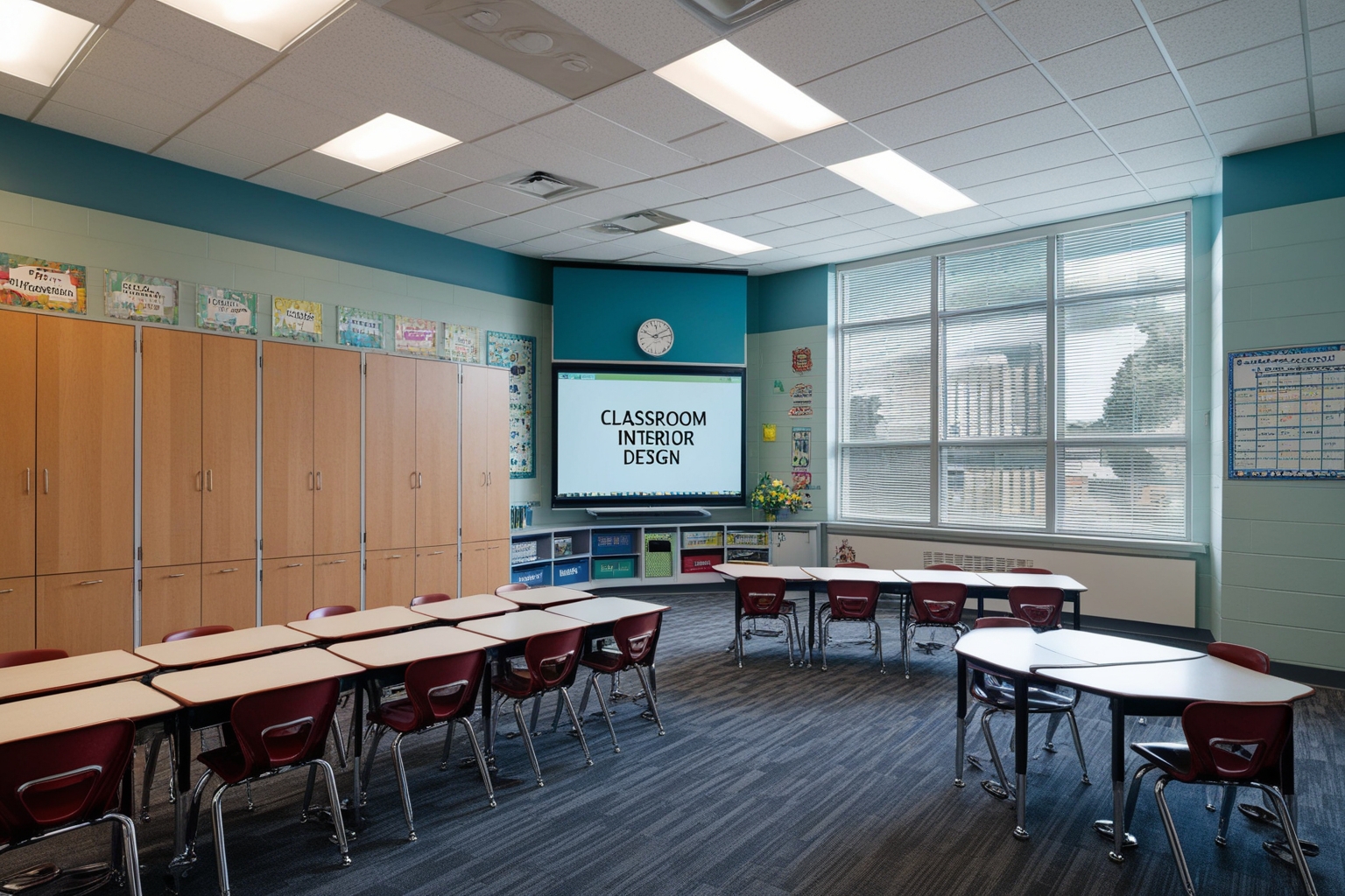 
Classroom Interior Design Ideas: Expert Tips for a Functional and Stylish Workspace | Paintit.ai
 - 1