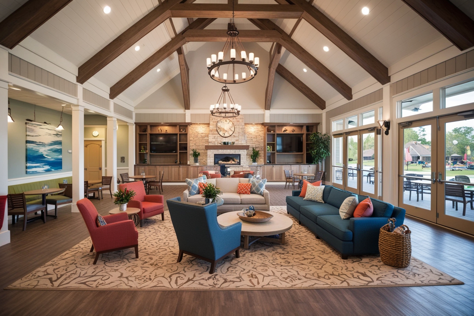 
Clubhouse Interior Design Ideas: Expert Tips for a Functional and Stylish Workspace | Paintit.ai
 - 1