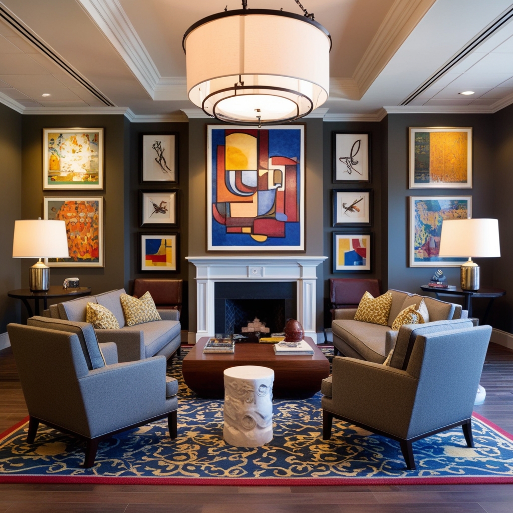 
Clubhouse Interior Design Ideas: Expert Tips for a Functional and Stylish Workspace | Paintit.ai
 - 8