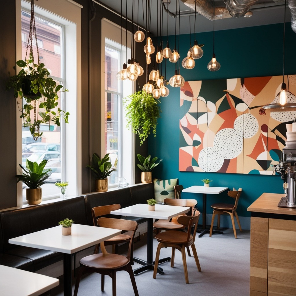 Top Coffee Shop Interior Design Ideas - Boost Your Café Style | Paintit.ai - 7