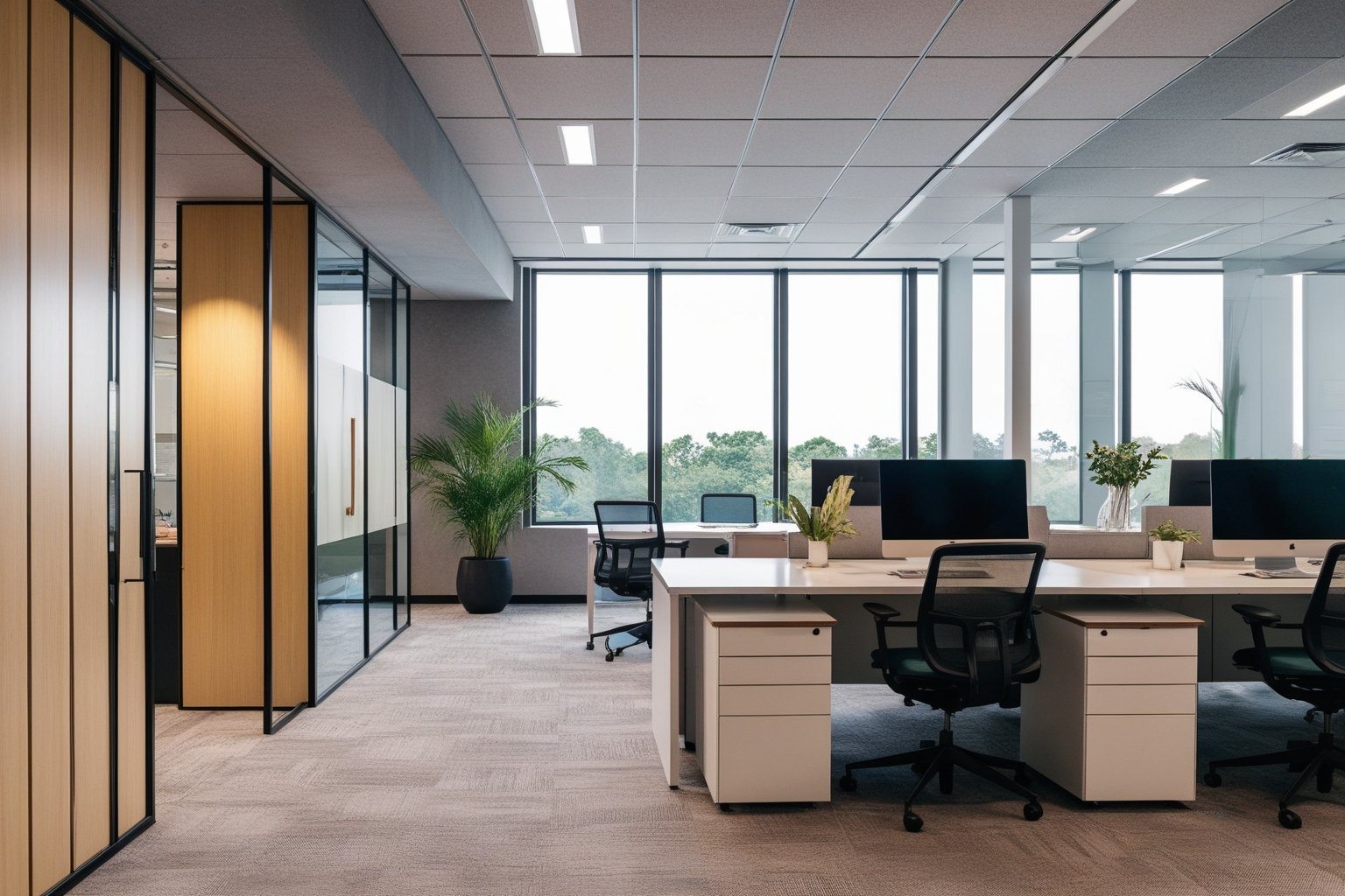 Top Commercial Office Interior Design Ideas – Transform Your Workspace | Paintit.ai - 1