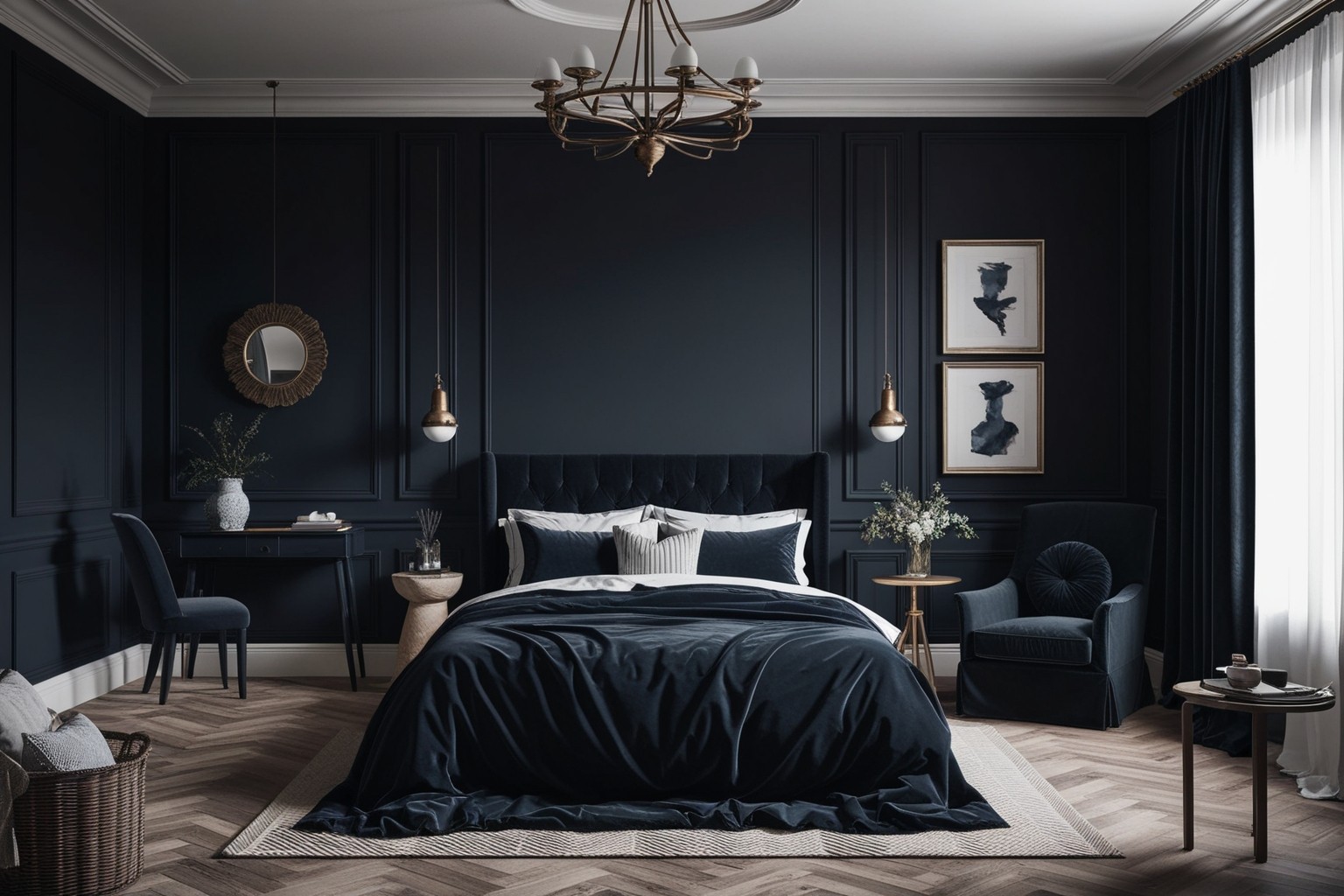Top Dark Interior Design Ideas To Transform Your Space | Paintit.ai - 1