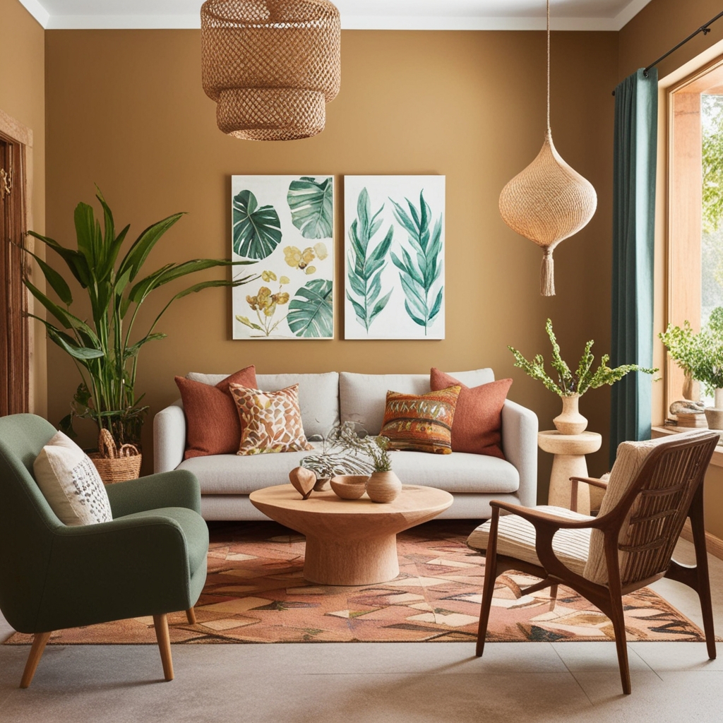 
Earthy Interior Design Ideas: Expert Tips for a Functional and Stylish Workspace | Paintit.ai
 - 10