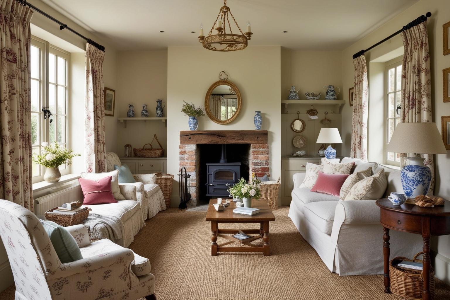 
English Cottage Interior Design Ideas: Expert Tips for a Functional and Stylish Workspace | Paintit.ai
 - 1