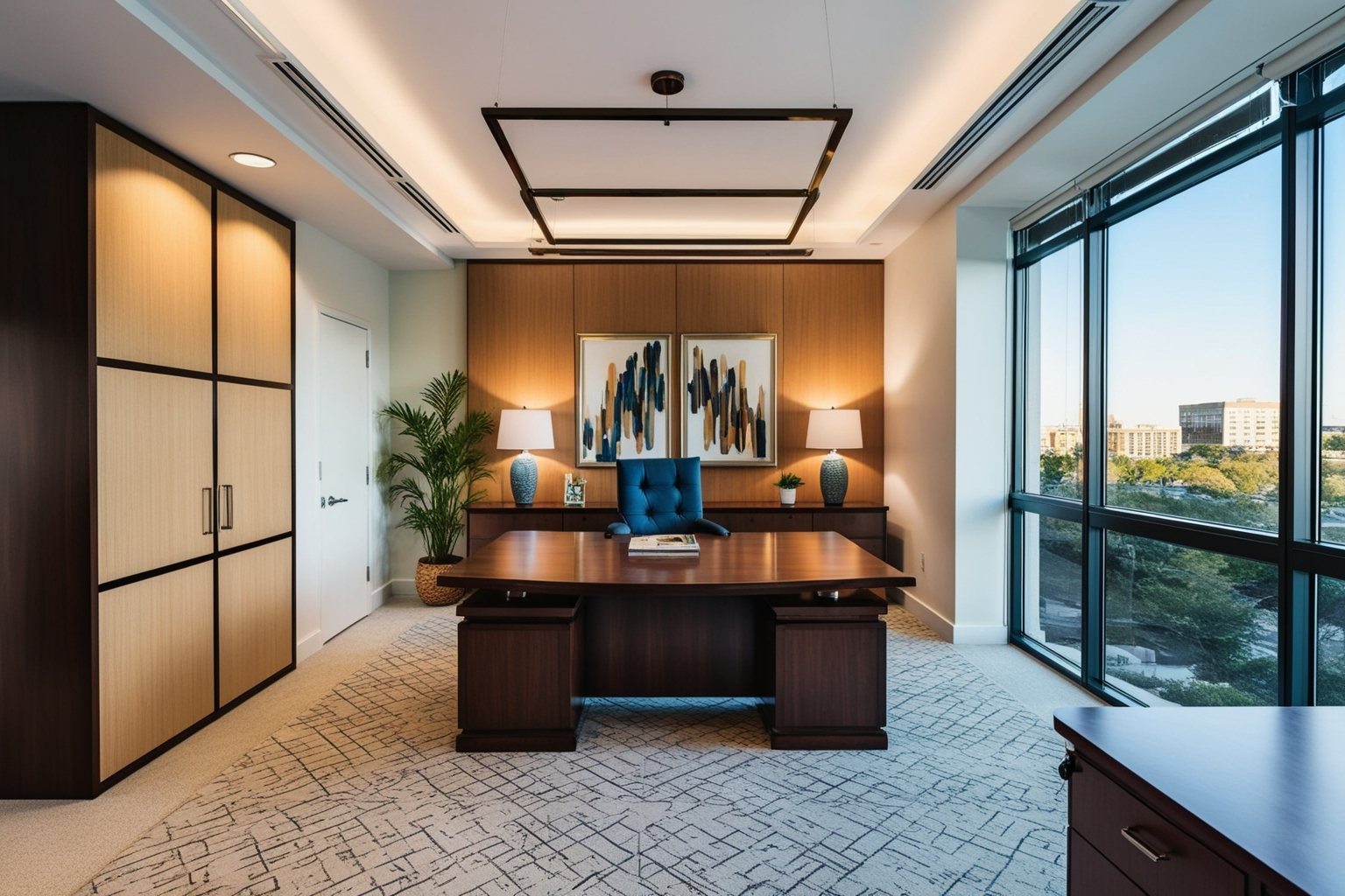Best Executive Office Interior Design Ideas - Elevate Your Workspace | Paintit.ai - 1