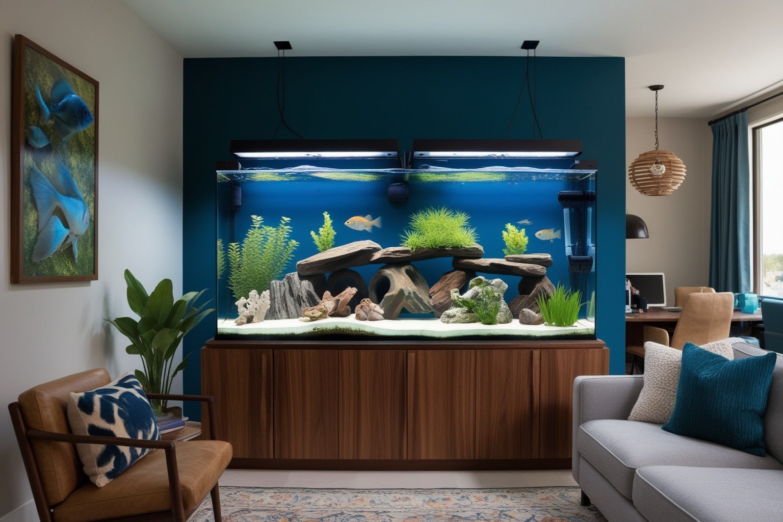 Best Fish Tank Interior Design Ideas - Transform Your Aquarium Today | Paintit.ai - 1