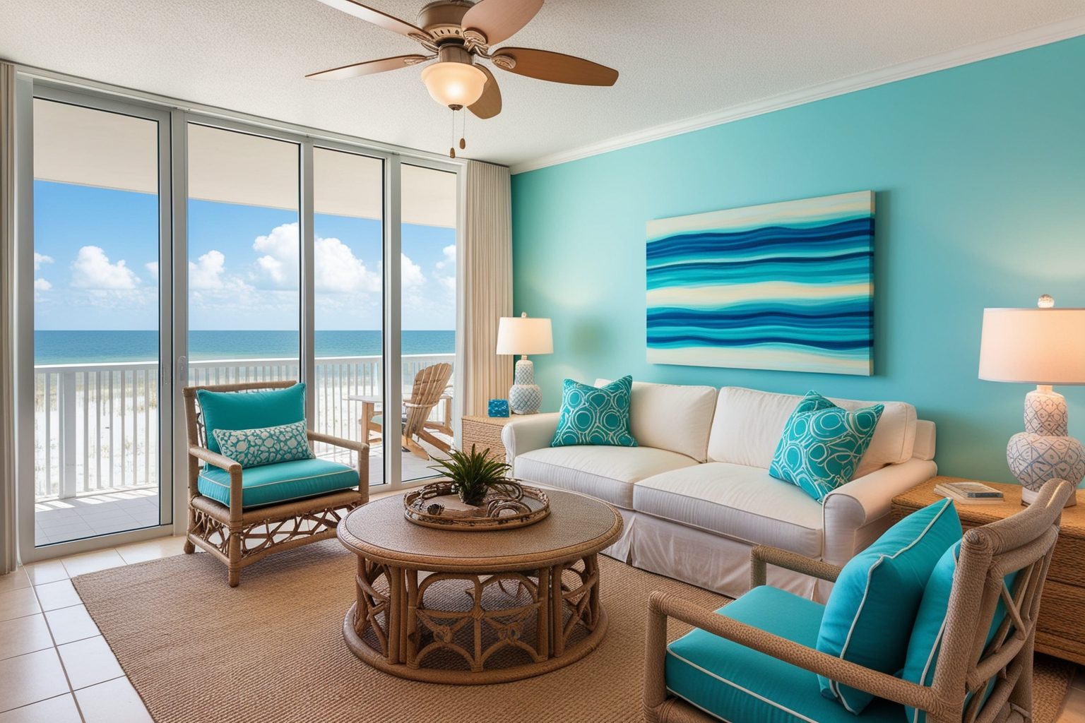 Top Florida Beach Condo Interior Design Ideas - Transform Your Space | Paintit.ai - 1