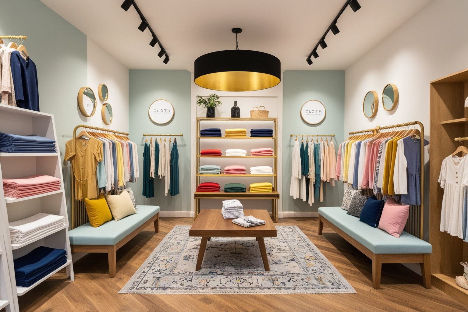 Best Furniture Small Cloth Shop Interior Design Ideas - Upgrade Your Space | Paintit.ai - 1