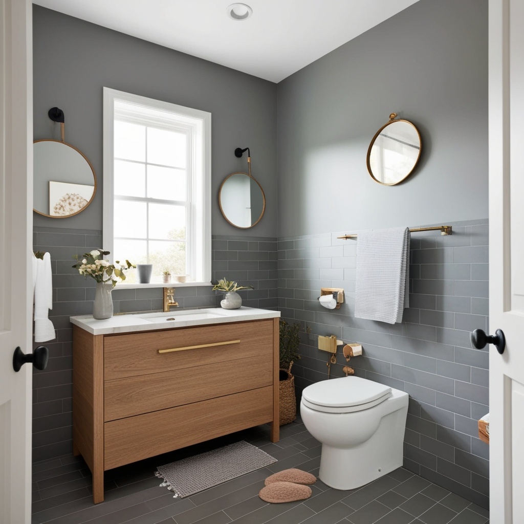 Top Gray Bathroom Ideas Interior Design – Explore Best Looks | Paintit.ai - 2