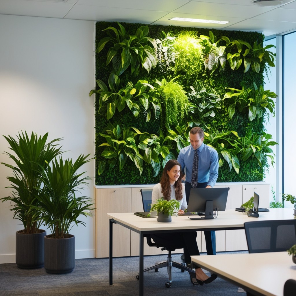 Best Green Office Interior Design Ideas - Transform Your Workspace | Paintit.ai - 3