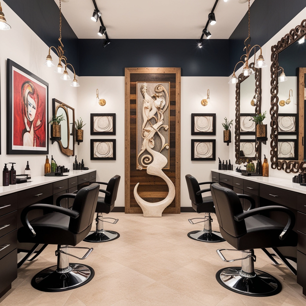 
Hair Salon Interior Design Ideas: Expert Tips for a Functional and Stylish Workspace | Paintit.ai
 - 8