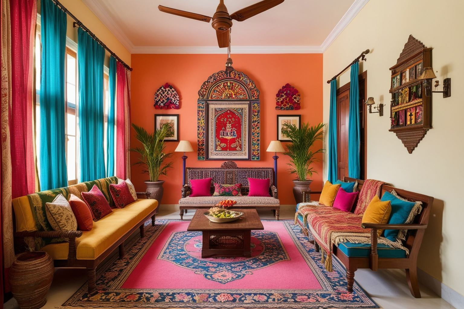 Top Hall Interior Design Ideas India - Transform Your Space | Paintit.ai - 1