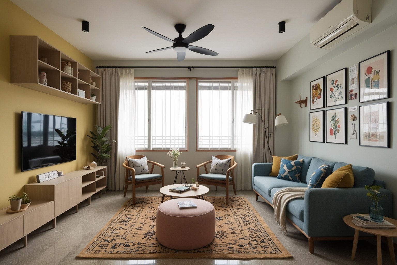 Best HDB 4 Room Interior Design Ideas - Discover Stunning Home Inspirations | Paintit.ai - 1