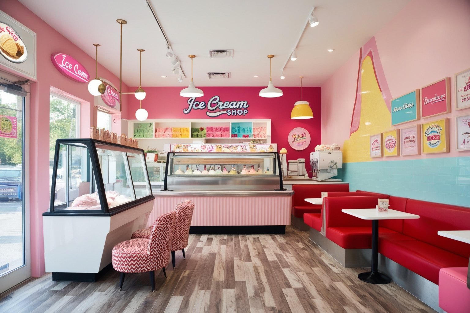 Top Ice Cream Shop Interior Design Ideas - Boost Your Sales | Paintit.ai - 1