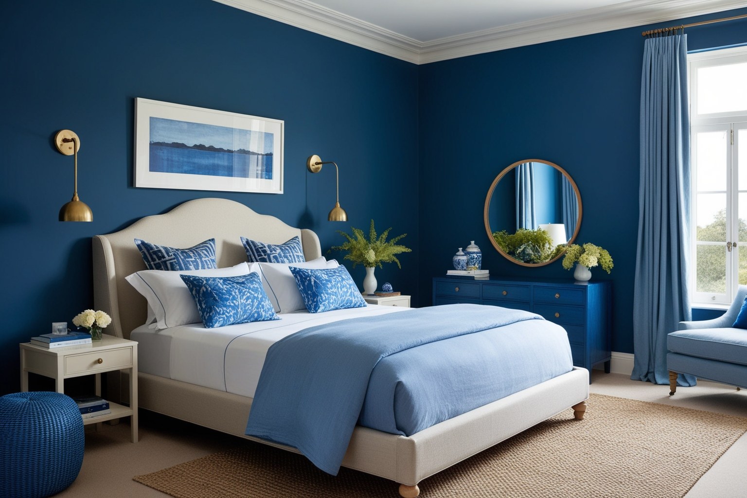 Top Interior Design Blue Bedroom Ideas - Transform Your Space | Paintit.ai - 1