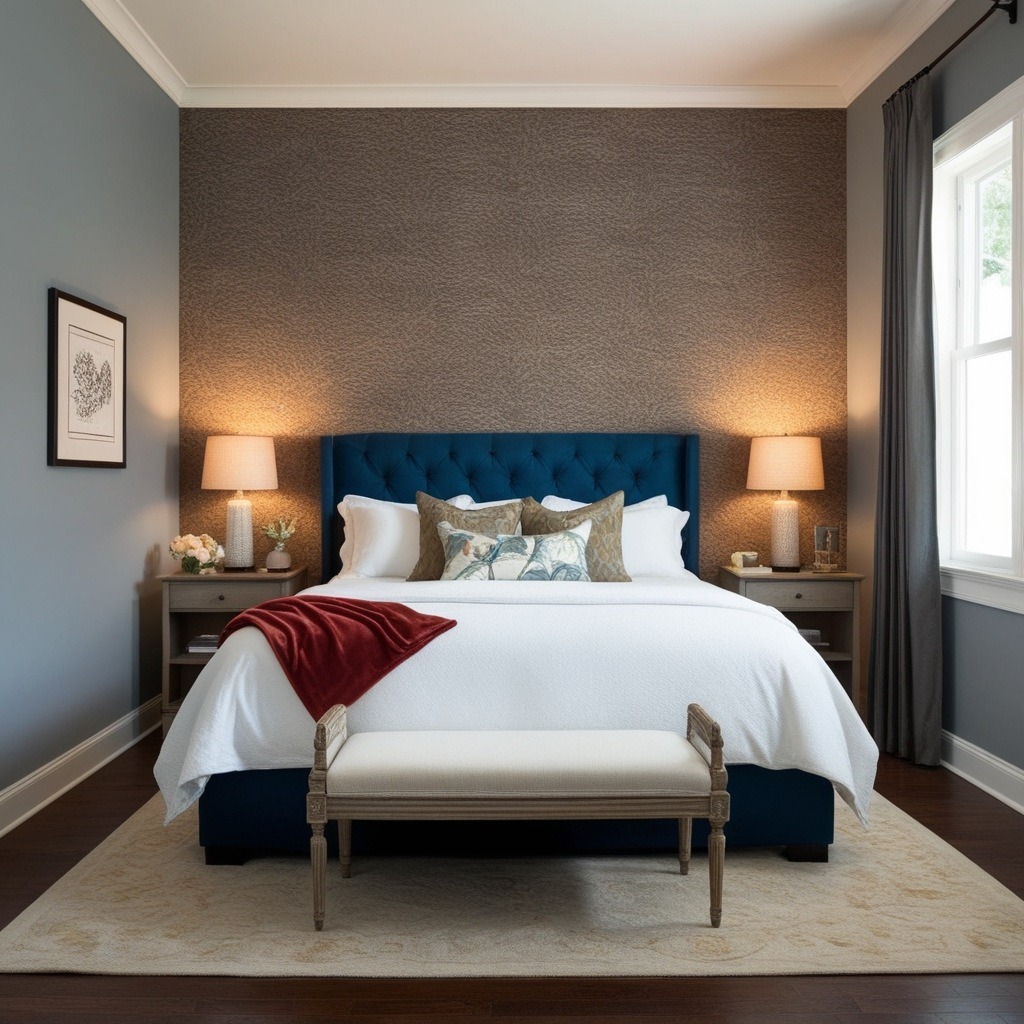 Top Interior Design Blue Bedroom Ideas - Transform Your Space | Paintit.ai - 4